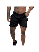 Short Masculino 2 em 1 de Treino Academia Com Bolso Compressão Forro Duplo Elastico Dryfit