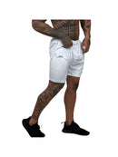 Short Masculino 2 em 1 de Treino Academia Com Bolso Compressão Forro Duplo Elastico Dryfit