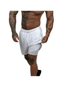Short Masculino 2 em 1 de Treino Academia Com Bolso Compressão Forro Duplo Elastico Dryfit