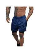 Short Masculino 2 em 1 de Treino Academia Com Bolso Compressão Forro Duplo Elastico Dryfit