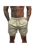 Short Masculino 2 em 1 de Treino Academia Com Bolso Compressão Forro Duplo Elastico Dryfit