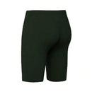 Shorts de compressão Fitness Unissex com Bolso