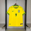 Camisa Brasil Ronaldo 9 Retro 1998