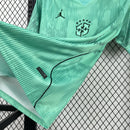 Camisa Futebol Goleiro Brasil Copa do Mundo 2026 Torcedor Verde Masculina