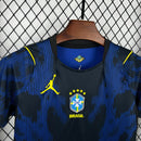 Kit Conjunto Infantil Brasil Away Copa do Mundo 2026 Azul