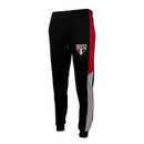 CALÇA MOLETOM SÃO PAULO TRICOLOR PRETA