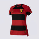 Camisa Umbro Sport Recife I 2025 Feminina Jogadora Vermelha