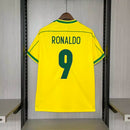 Camisa Brasil Ronaldo 9 Retro 1998